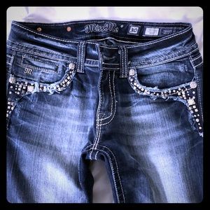 ♥️ Miss Me Bootcut Rhinestone Denim Jeans 👖♥️